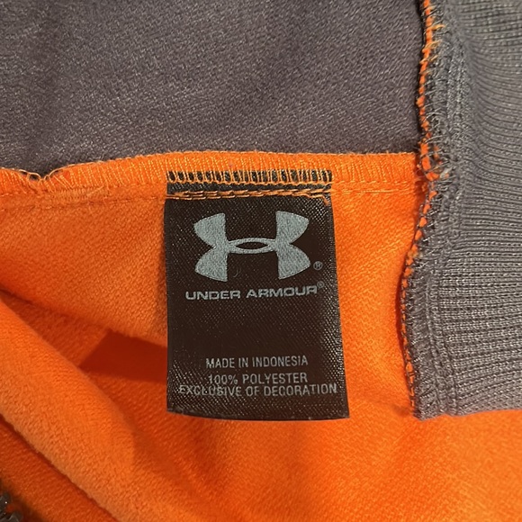 Men’s orange Under Armour Jacket zip up size Med - Picture 9 of 10